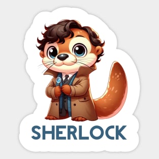 Cute BBC Sherlock Otter Sticker